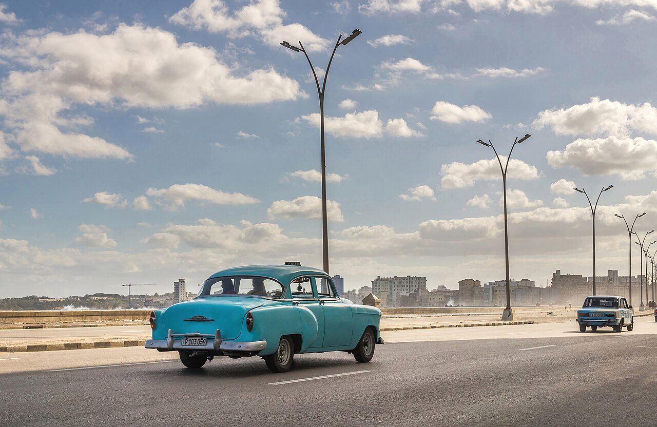The Malecón waterfront in Havana, Cuba.